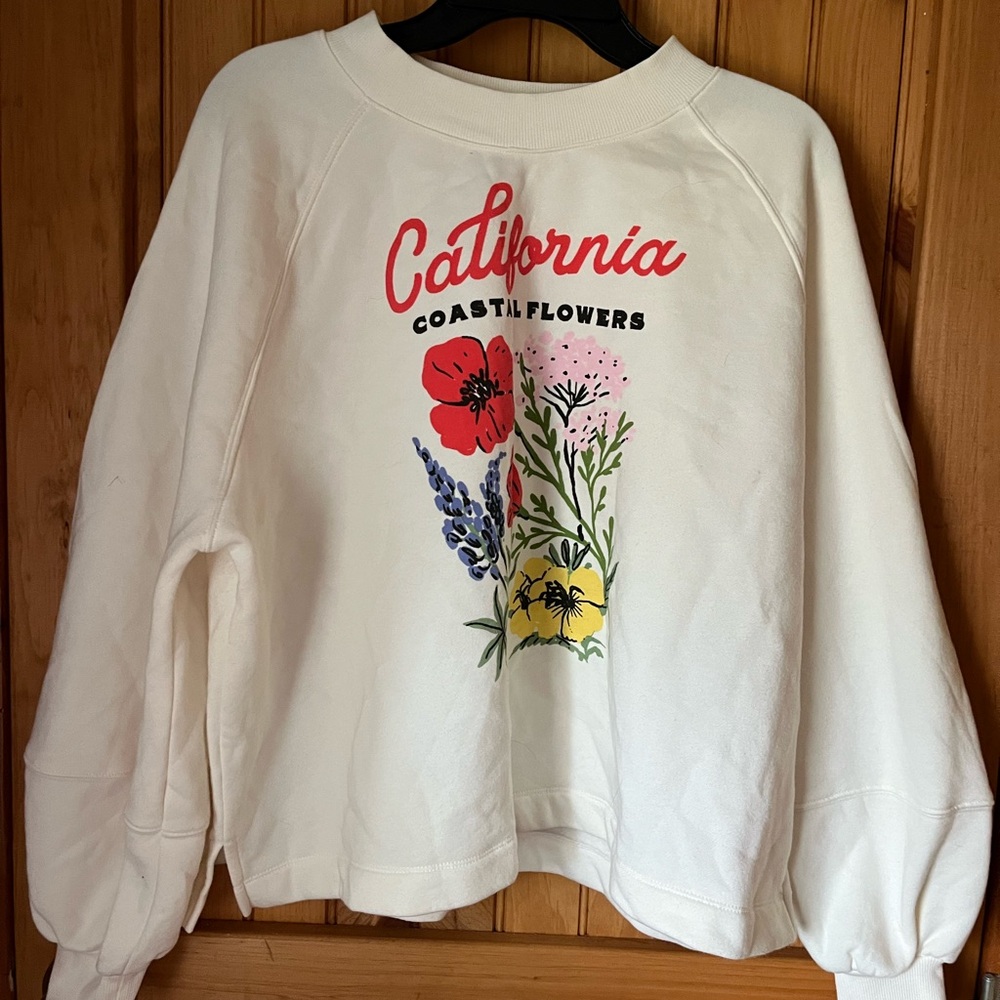 Old navy French terry blouson-sleeve sweatshirt